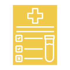 Obraz premium Test Multicolor Glyph Icon