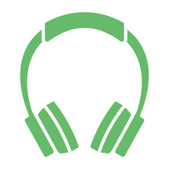Headphones Multicolor Glyph Icon