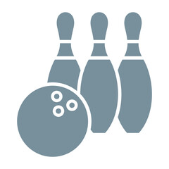 Bowling Multicolor Glyph Icon