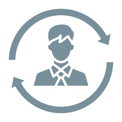 Remarketing Multicolor Glyph Icon