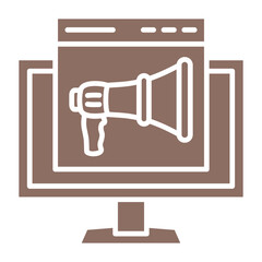 Web Promotion Multicolor Glyph Icon