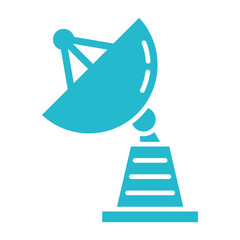 Satellite Dish Multicolor Glyph Icon