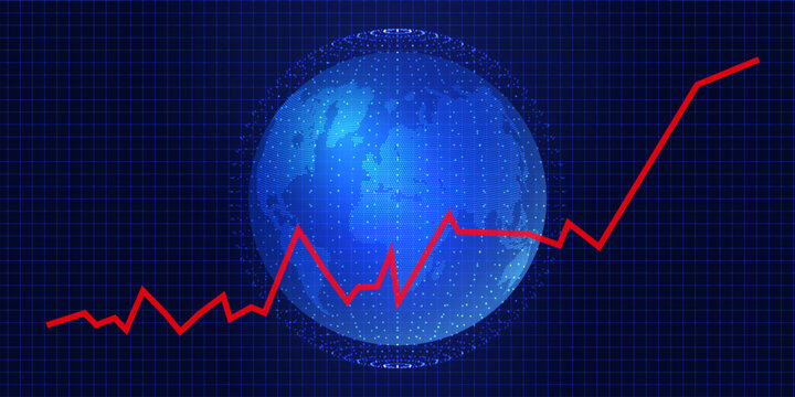 Abstract Background Depicting Global Cost Of Living Increase