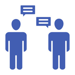 Conversation Multicolor Glyph Icon