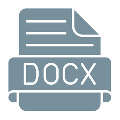 Docx Multicolor Glyph Icon