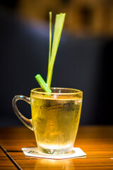 Herbal infusion Alcoholic drink gourmet bar beverage on glass