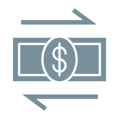 Transaction Multicolor Glyph Icon