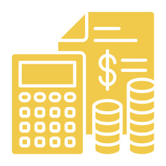 Expenses Multicolor Glyph Icon