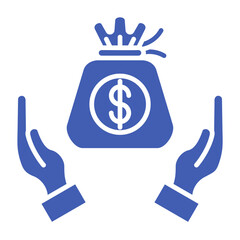 Savings Multicolor Glyph Icon