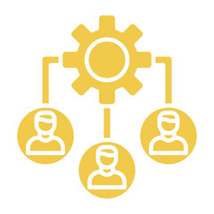 Workflow Multicolor Glyph Icon