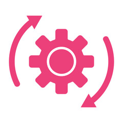 Cycle Multicolor Glyph Icon