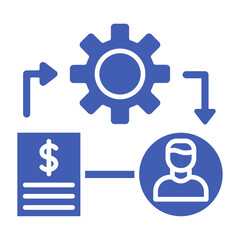 Process Multicolor Glyph Icon