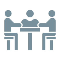 Meeting Multicolor Glyph Icon