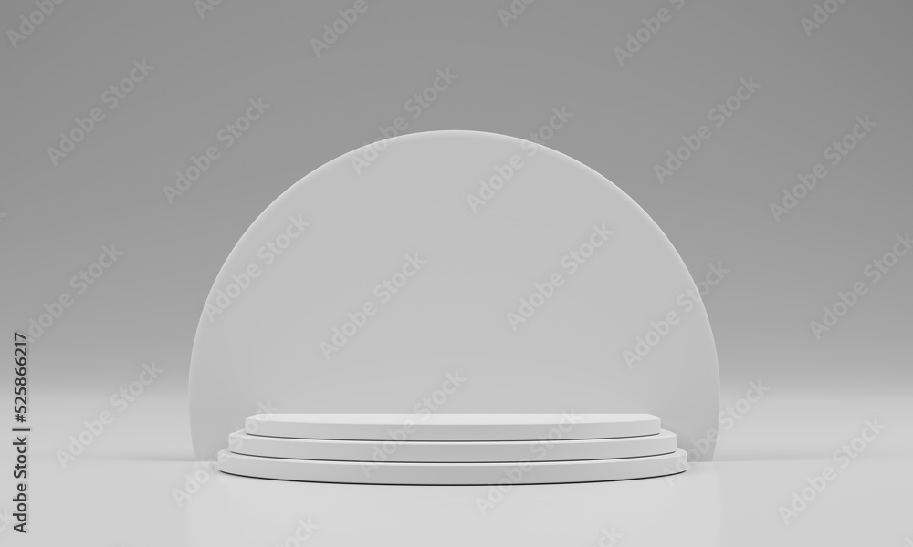 Aufkleber empty product background with minimalist podium scene on 3d rendering