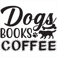 Dogs books coffee