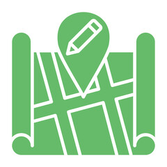 Edit Map Multicolor Glyph Icon