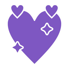 Heart Multicolor Glyph Icon