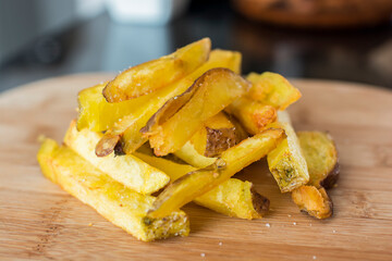 French fries fast food Peruvian snack food restaurant mise en place