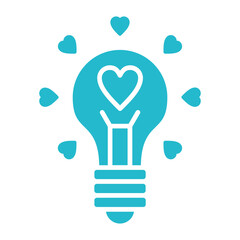 Bulb Multicolor Glyph Icon