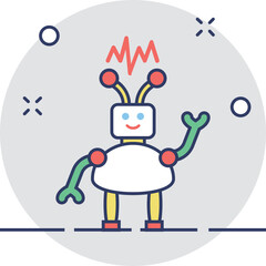 Robot Vector Icon