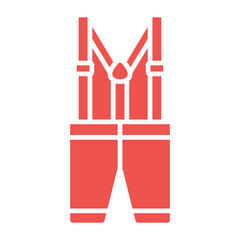Suspenders Multicolor Glyph Icon