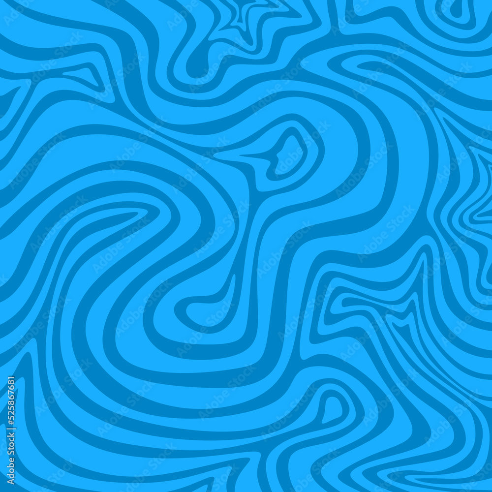 Poster abstract background with hypnotic wavy lines pattern