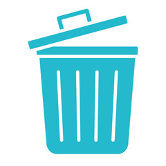Dustbin Multicolor Glyph Icon