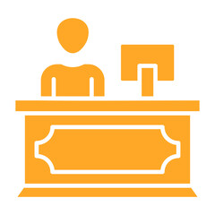 Reception Multicolor Glyph Icon
