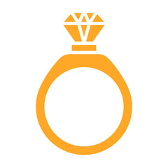 Wedding Ring Multicolor Glyph Icon