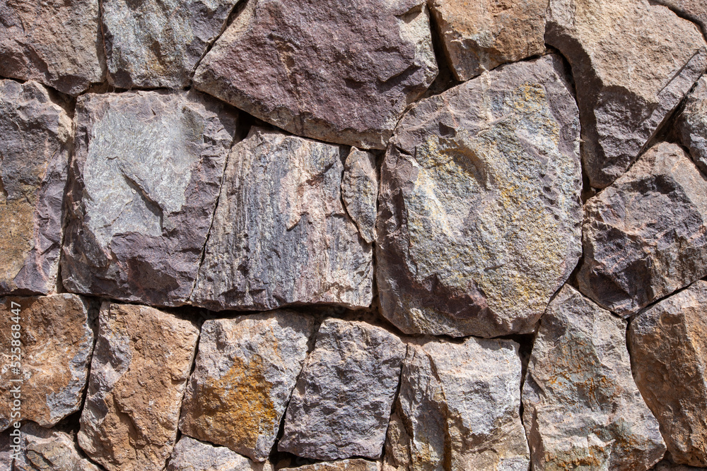 Wall mural background of an old stone wall