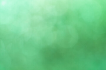 Abstract blurred bokeh. Green bockground.