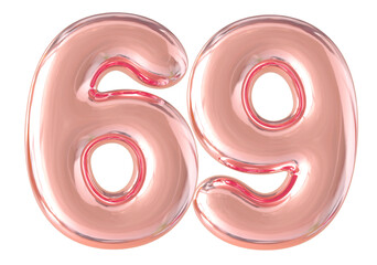 3d render number 69