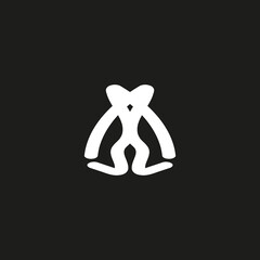 company logo with abstract shape