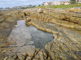 view from rock pool towards uvongo