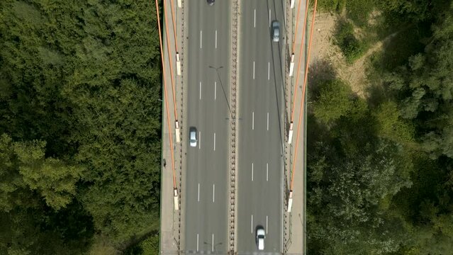 Siekierkowski bridge and its vicinity, Warsaw, Poland