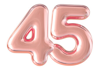 3d render number 45