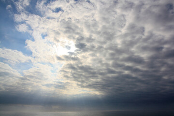 Obraz premium sky, clouds and ocean