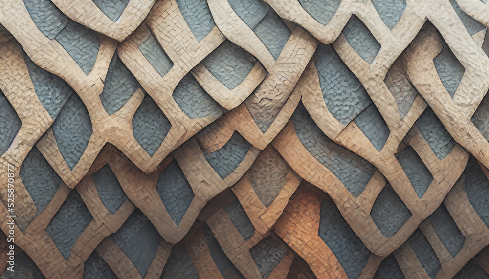 Poster 3d render abstract texture background series design