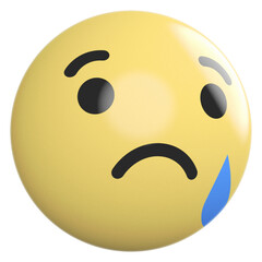 Icon 3d emoji sad