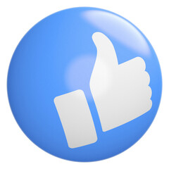 Icon 3d emoji like social media
