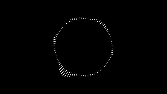 Sound waves oscillation. Audio music waves Circle Frame. Music waves oscillate. Digital Sound wave or frequency Frame.