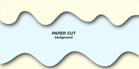 Abstract modern colorful paper cut shapes background. You can use template, banner, poster, brochure, book cover, booklet design.