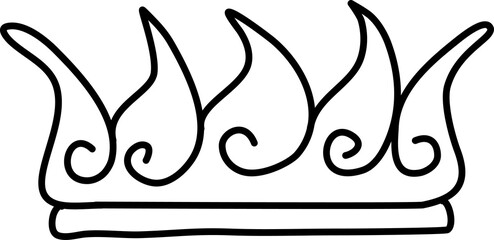 Hand drawn crown