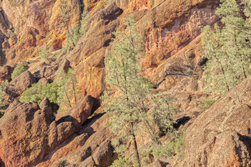 Pinnacles National Park Rock Formations in the Afternoon