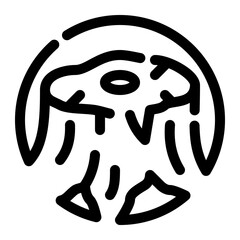 Log Line icon vector design and illustration template