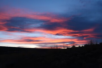 All the colors of the sunset