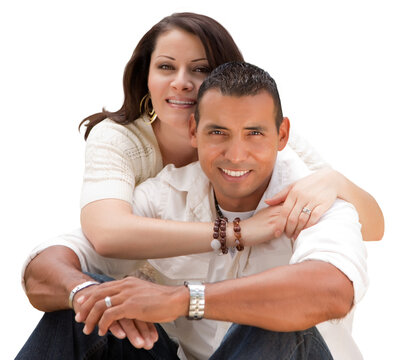 Transparent PNG of Affectionate Happy Hispanic Couple in the Park.