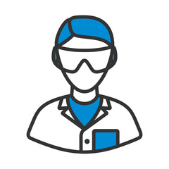 Icon Of Chemist In Eyewear
