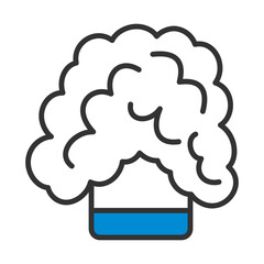 Icon Of Chemistry Reaction In Glass