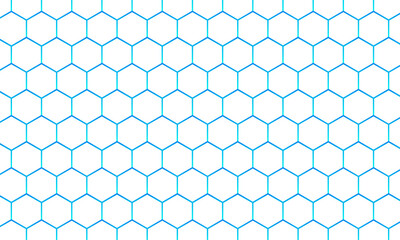 Blue metal hexagon background